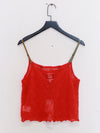 YANYAN KNITS 25 Spring/Summer BORLOR Camisole/Woven Lined Mini Skirt YYK-YYW25-0081-HONG Red Top